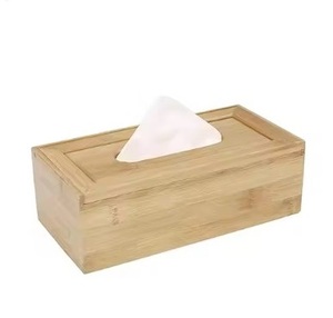 Porte-serviettes en émail au design moderne avec dessus floral en bois naturel Boîte à mouchoirs multi-décorative Vente à chaud Boîtes décoratives de table - Product Image 5