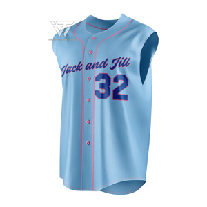 Grec Jack et Jill d'Amérique Sororité Vêtements Prêt À Expédier Brodé Sans Manches Baseball Jersey Softball Gilet - Product Image 1
