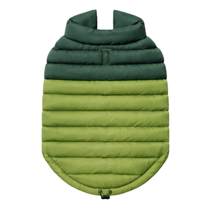 PuffShield Winter Jacket Green Quilted Dog <b>Coat</b> Warm Lightweight Puffer Vest For Small Medium Large Dogs Cold Weather - Product Image 5