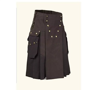 Custom Logo High Quality Washed Natural <b>Classic</b> Casual Solid Kilt <b>for</b> <b>Sale</b> Scottish Bagpiper Kilt New Design Cheap - Product Image 4