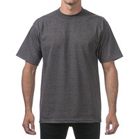 T-shirt à manches courtes pour homme Pro Club, 100% coton/polyester, poids lourd, col rond, séchage rapide, respirant, anti-boulochage, écologique