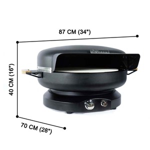 Forno <span class=keywords><strong>per</strong></span> <span class=keywords><strong>Pizza</strong></span> <span class=keywords><strong>a</strong></span> <span class=keywords><strong>Gas</strong></span> Commerciale <span class=keywords><strong>per</strong></span> Barbecue all'Aperto e Uso Domestico, Installazione Indipendente - Product Image 6