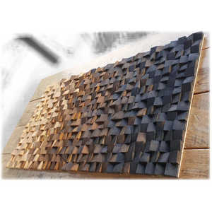 ของตกแต่งผนังทำจากไม้แบบเรียบง่ายแผ่นป้ายติดผนังทำด้วยมือสำหรับตกแต่งบ้าน - Product Image 2