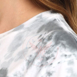 เสื้อยืดผ้าฝ้าย100% เป็นมิตรต่อสิ่งแวดล้อมสำหรับผู้หญิงเสื้อยืดเกรดสูงสั่งทำได้ - Product Image 6