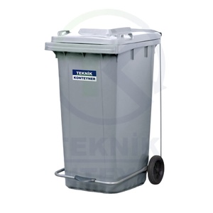 ถังขยะพลาสติก240L พร้อมแป้นเหยียบสีเทาผลิตภัณฑ์ที่ดีที่สุด - Product Image 1