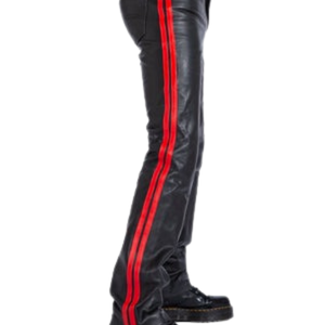 Leather Jockstrap <b>All</b> Black Faux Leather <b>One</b> Size Fetish Underwear - Product Image 2