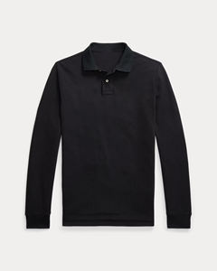 Wholesale Custom Mens Black <b>Long</b> Sleeve Polo Shirt Premium Cotton Casual Wear High Quality Classic Design Soft Fabric Apparel - Product Image 2