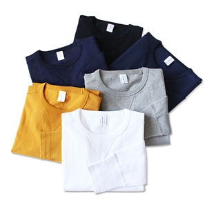 เสื้อยืดแขนยาวสีขาวหนาของผู้ชายเสื้อยืดผ้าฝ้าย100% สำหรับผู้ชายพิมพ์โลโก้แบบกำหนดเอง - Product Image 1