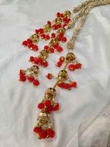 Accessoire de coiffure nuptiale Royal Punjabi Paranda, tresse Gota Pompom Ghunghroo, bijoux de cheveux faits à la main pour mariage, Jaggo Night Lohri Mayoon Favors - Product Image 3