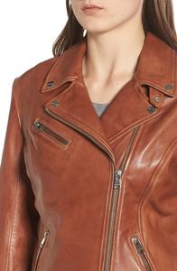 Veste en cuir pour femme de qualité supérieure avec logo personnalisé Meilleure vente Veste en cuir pour femme d'extérieur pour adulte authentique - Product Image 2