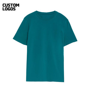 Transpirable Hombres Loose Fit Custom Logo Camiseta de manga corta 100% algodón Camiseta - Product Image 2