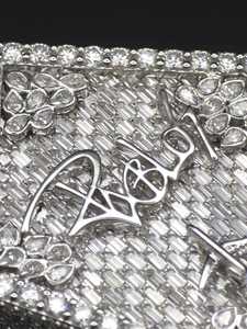 จี้เพชรโมอิสซาไนต์ทรงกลมและทรงบาแกตต์แบบ Iced Out เกรด VVS ประดับบนตัวเรือนเงินแท้ 925 ชุบโรเดียม สไตล์ฮิปฮอป - Product Image 4