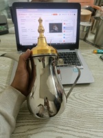 Kualitas tinggi Shiny baja tahan karat Arab Dallah teh kopi Kahwa Pot Premium Arab dllah teh kopi manufaktur