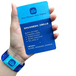 New Arriced Custom Fabric Wristband OEM 13.56MHz NFC RFID Elastic Bracelet for Sport