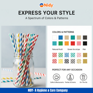 Pajitas de Papel Nidy Premium de Grado Alimenticio, Ecológicas, para una Experiencia de Bebida Segura, Compostable y Sostenible. - Product Image 5