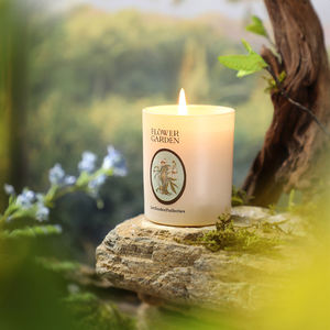 Bougie parfumée de jardin floral faite à la main à partir de cire de soja naturelle pour le cadeau de relaxation de désherbage de parfum de maison - Product Image 6