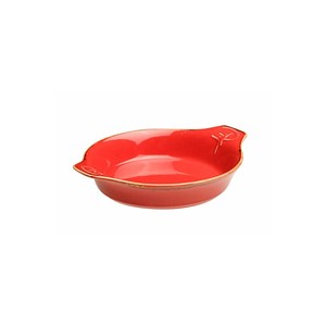 Modern 14 cm Red Porcelain Frying Pan and Serving Bowl for Party by Seasons - Product Image 3