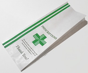 Sac en papier kraft blanc imprimé de logo personnalisé, recyclable et écologique, sacs d'emballage de <span class=keywords><strong>pharmacie</strong></span> en papier médicinal <span class=keywords><strong>pour</strong></span> hôpital - Product Image 4