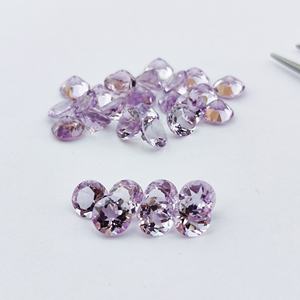 8mm Natural Pink Amethyst Faceted Round Cut Loose Gemstones Good Quality Genuine Amethyst <b>Ring</b> Wholesale Gemstone At Bulk Order - Product Image 2