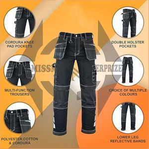 Pantalones de Trabajo Elegantes para Hombre, Último Modelo, Personalizados de Fábrica, Color Personalizado, Rectos, Transpirables, Ligeros, con Cintura Elástica - Product Image 6