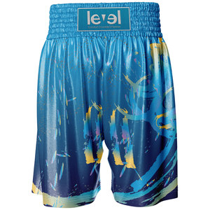 Shorts de boxe personnalisés haute élasticité Arts martiaux Muay Thai Sportswear hommes polyester été boxe pantalons courts pour athlétique - Product Image 2