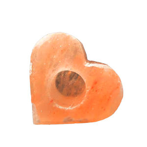 เชิงเทียนหินคริสตัลหิมาลัยธรรมชาติสีชมพูสไตล์ดอกไม้แกะสลัก - Product Image 2