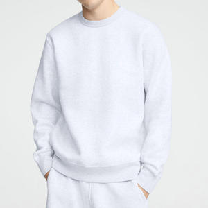 Sudadera en blanco de algodón liso de gran tamaño personalizada de invierno, jersey para hombre, sudadera Unisex de talla grande a granel - Product Image 4