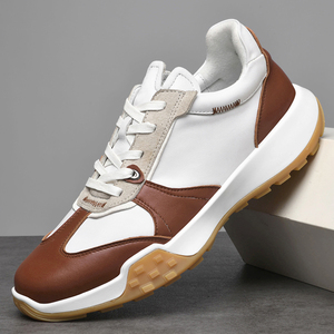 Olunpo Men's Casual Shoes, Sports Leather Thick-<b>soled</b> Forrest Shoes, Business Men's Shoes - Product Image 2