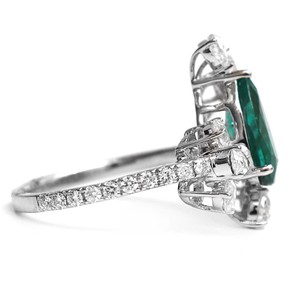 Anillo de Diamantes de Corte Brillante Eternity Original 2024elle, Certificado IGI, Diamante Verde VVS, Oro de 18K, Engaste en Canal, Religioso - Product Image 4
