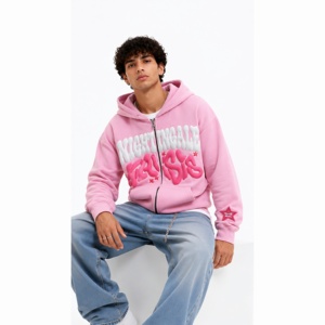 Sweat à capuche d'hiver pour homme en molleton français 3D personnalisé - Coton biologique de haute qualité, écologique et respirant, logo personnalisable - Product Image 4