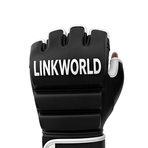 Gants MMA professionnels en cuir pour tous les âges 14 oz Logo personnalisé Muay Thai MMA Kickboxing Training y compris les gants - Product Image 4