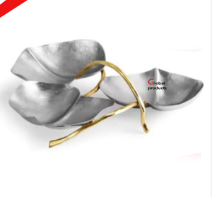Cuenco de condimentos con acabado de plata de metal con acabado de plata de calidad estándar para restaurante y bar de hotel - Product Image 2