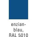 Caja de Almacenamiento de Acero para Exteriores, Color Gris Claro, 680x400x400mm, con Solapa, Azul Gentiana RAL 5010 - Product Image 3