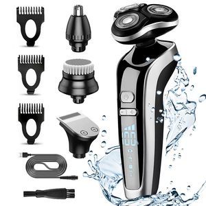 Afeitadora Eléctrica con Cuchilla Rotatoria Triple y Recortadora de Vello Nasal Impermeable IPX7 para Todas las Partes del Cuerpo - Product Image 1