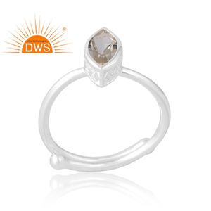 Meilleure vente 925 argent Sterling naturel vert améthyste pierre précieuse bague bijoux personnalisés pour les femmes cadeau pour elle - Product Image 1