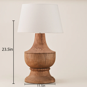 Reliable manufacturer Wooden Lamp <b>Table</b> Decorative Indoor Livingroom Bedroom Home Lighting Handmade Natural Classic Elegant Warm - Product Image 2