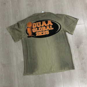 Camiseta DUAA 2026, Estilo Urbano Europeo y Americano, con Diamantes, Vintage, Desgastada, de Manga Corta - Product Image 5