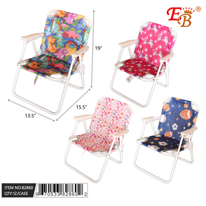 13.5\"X15.5\"X19\" <b>Lightweight</b> <b>Iron</b> Children's Moon Chair 12pcs/CS Oxford Fabric for Beach Camping Park Gym Fishing Outdoor Use - Product Image 1