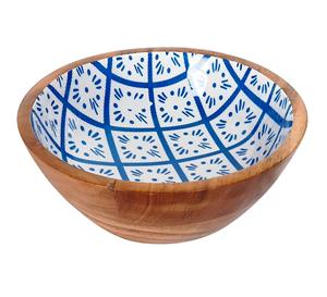 Bol en bois d'acacia américain fait à la main Plateau de saladier le plus vendu Taille personnalisée Fabriqué en Inde - Product Image 4