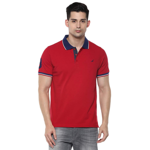 Camiseta Elegante de Corte Ajustado con Cuello Redondo y Manga Corta para Hombre, Informal, de Punto Sólido, Spandex/Algodón BD, Transpirable, Talla Grande - Product Image 1