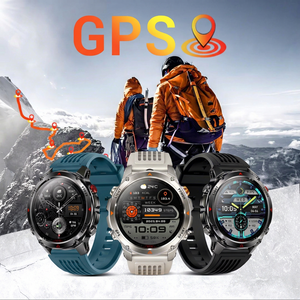 Montre connectée Sower HT37, écran tactile IPS 1,46 pouce, GPS, montre de sport pour hommes avec moniteur de fréquence cardiaque, étanche IP67, tracker d'activité physique - Product Image 2