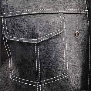Chaleco de Cuero Casual de Invierno para Hombre - Prenda Exterior Transpirable de Alta Calidad, Colores y Logotipo Personalizables, Precio Bajo - Product Image 6