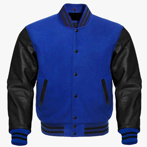 Chaqueta universitaria OEM de tendencia industrial para hombre, ropa Vintage con soporte, logotipo bordado, chaqueta de béisbol universitaria para hombre, envío DDP - Product Image 4