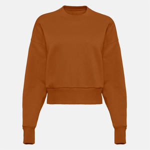 Sudadera para mujer con diseño personalizado Proveedor OEM Tela de algodón para gimnasio y ropa informal Impresión de logotipo de etiqueta privada - Product Image 1