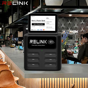 Station de <span class=keywords><strong>location</strong></span> et de partage de batteries externes à 6 emplacements avec lecteur de point de vente intégré pour les applications de restauration et commerciales, haute capacité - Product Image 1