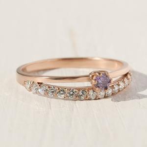 Bijoux pour femmes Bague style boho en argent Bijoux en argent sterling 925 Améthyste Gemstone Tendance Bague faite main Cadeau pour l'amour - Product Image 3