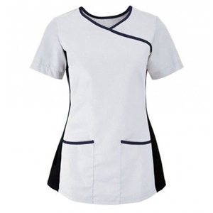 Ensemble d'uniformes d'infirmière en tissu tissé respirant gommage pour usage hospitalier matériau flexible résistant à la sueur et lavable - Product Image 6