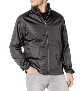 Chaqueta Ligera de Verano para Hombre, Personalizable al por Mayor, Talla Grande, Informal, con Capucha, Cortavientos, con Cremallera, Impermeable, Transpirable, de Nailon - Product Image 1
