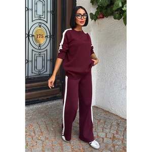 Conjunto de Punto Casual y Cómodo con Bordes a Rayas 10217 - Product Image 5