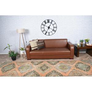 Tapis turc 3,1x12 pieds, tapis persan orange en laine - Product Image 4